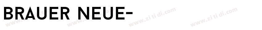 Brauer Neue字体转换